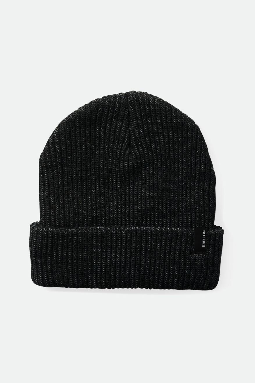 Czapki Beanie Damskie Brixton Heist Czarne Beżowe | HWVOP-9581