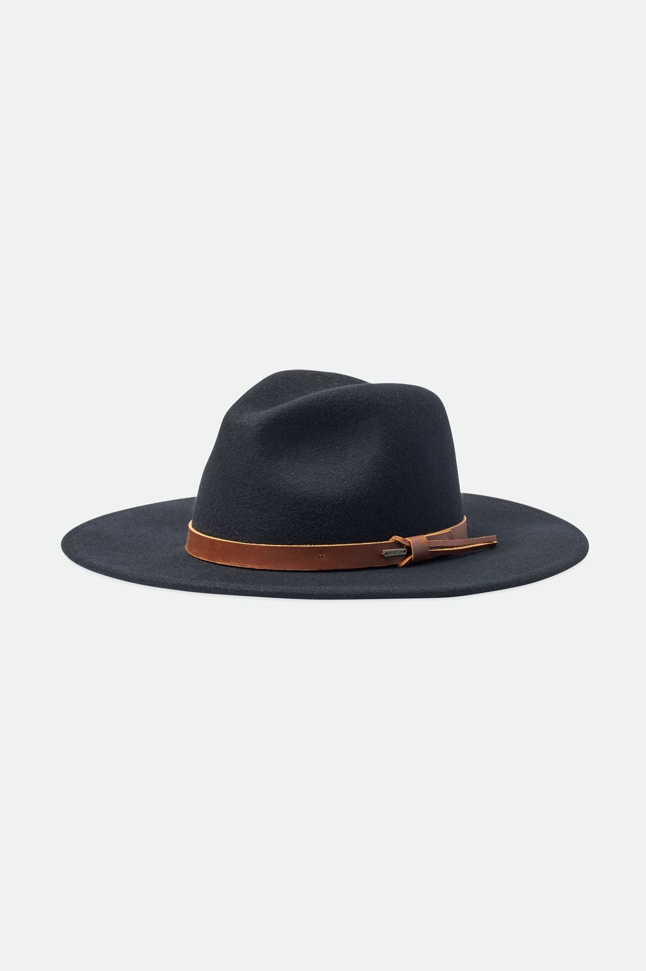 Czapki Damskie Brixton Field Proper Hat Czarne | AJHIB-2183