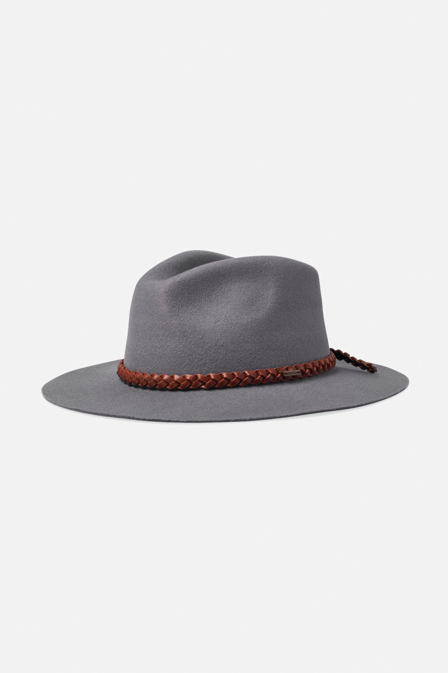 Fedory Damskie Brixton Messer Western Fedora Szare | UXCSZ-9746