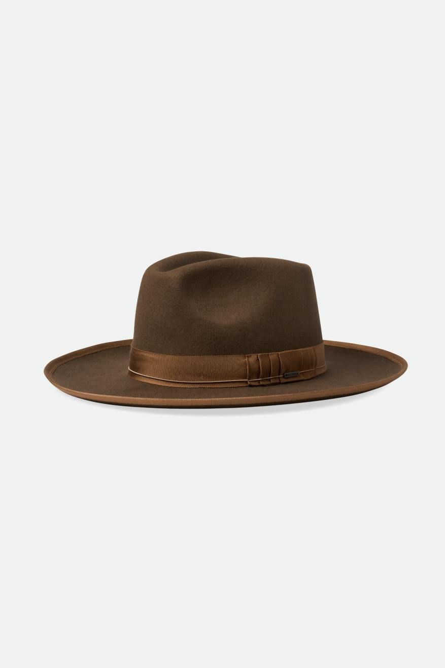 Fedory Damskie Brixton Reno Fedora Brązowe | NUYQI-8536