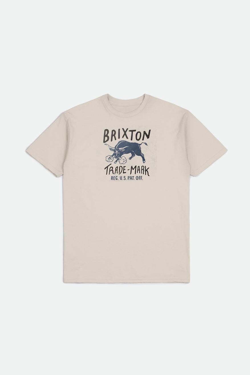 Najfatalniejszy Męskie Brixton Roxboro S/S Standard Kremowe | BJTDE-3964