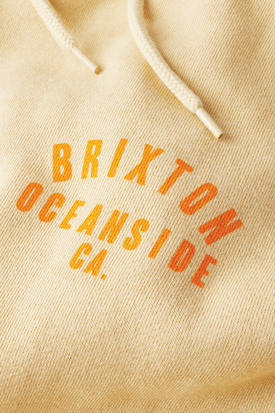 Bluzy Z Kapturem Męskie Brixton Woodburn Oceanside Fleece Pomarańczowe | ICYOB-2135