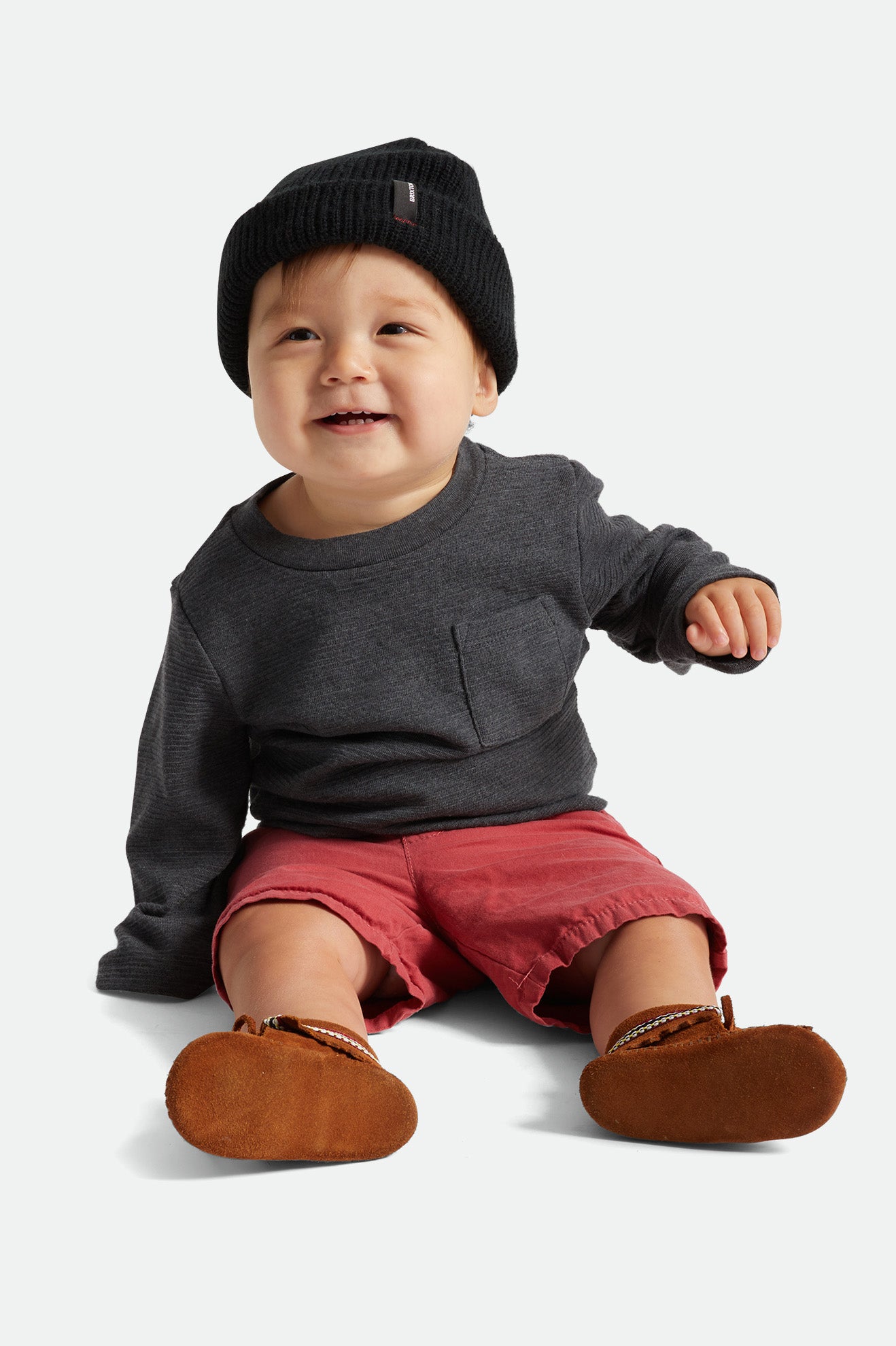 Czapki Beanie Damskie Brixton Baby Heist Czarne | VWPDI-2798