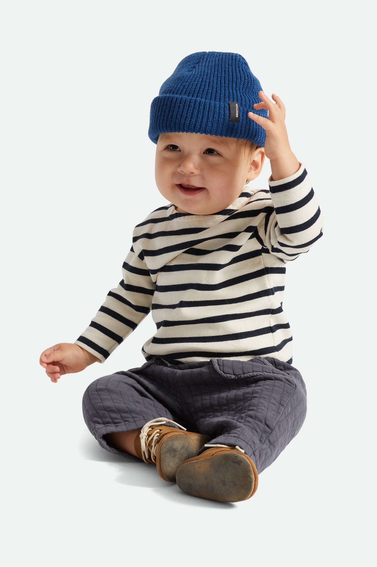 Czapki Beanie Damskie Brixton Baby Heist Niebieskie | YERFV-4230