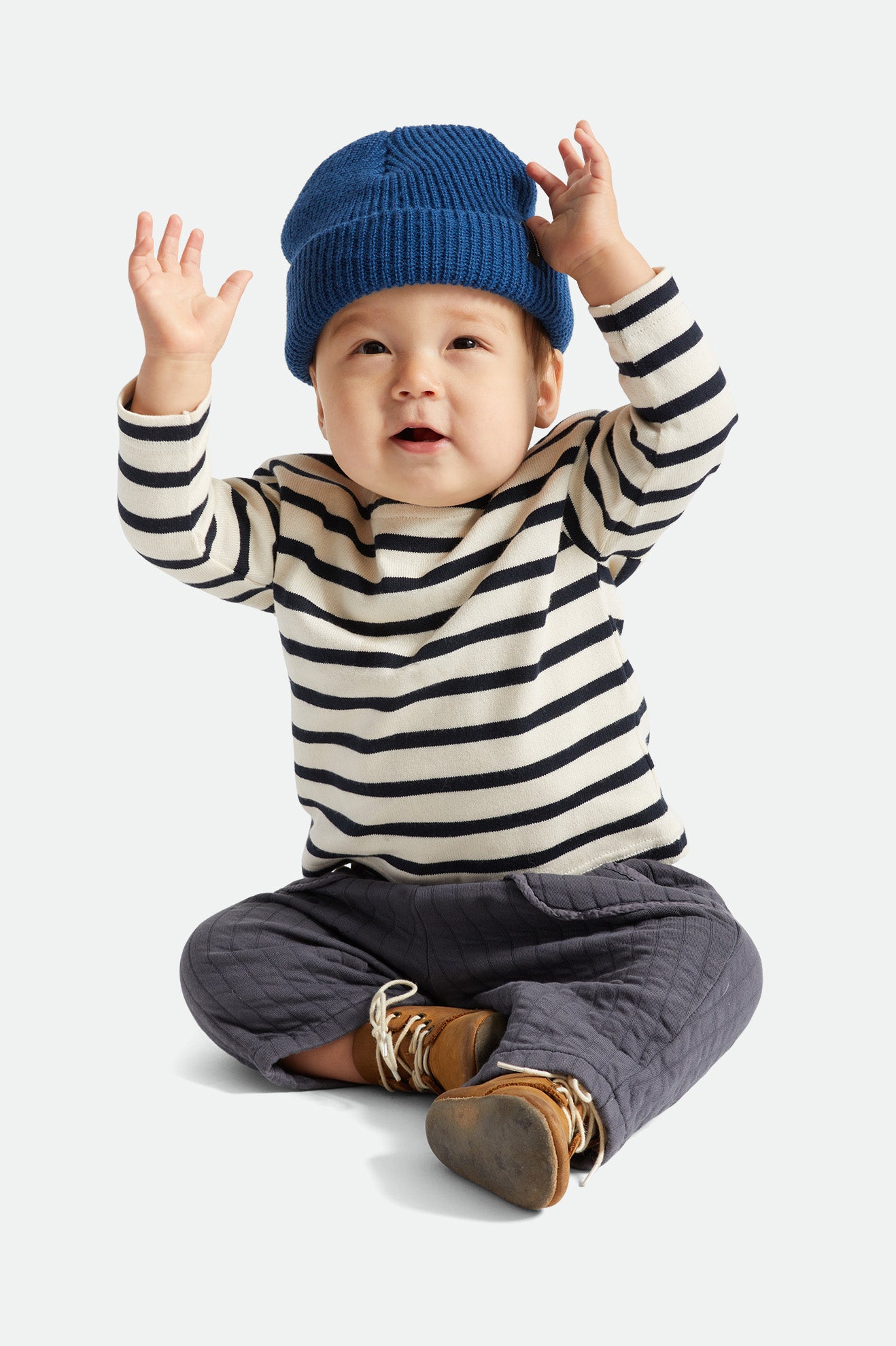 Czapki Beanie Damskie Brixton Baby Heist Niebieskie | YERFV-4230