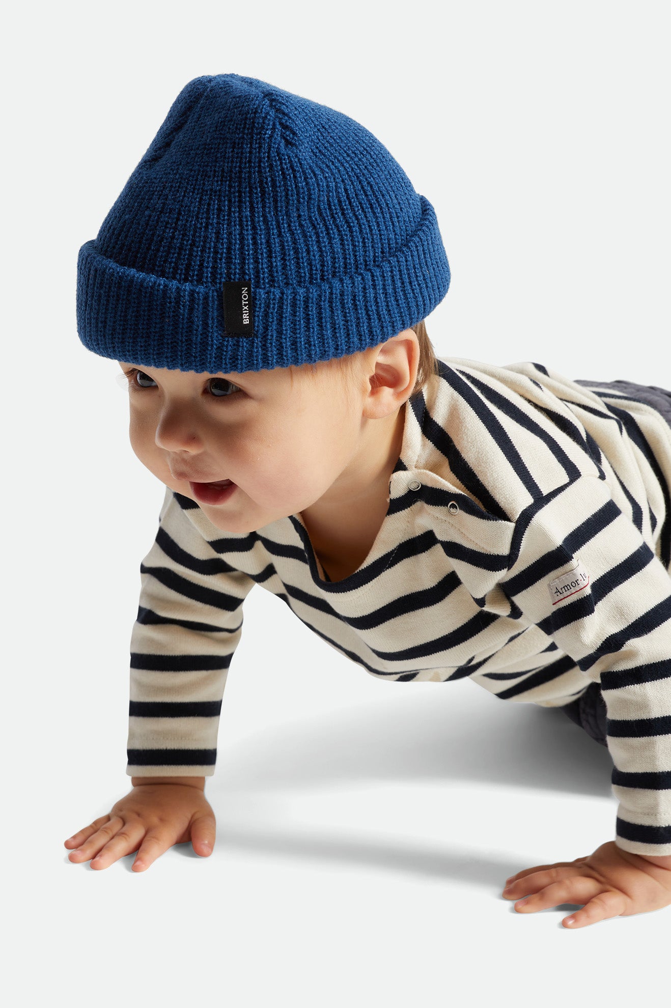 Czapki Beanie Damskie Brixton Baby Heist Niebieskie | YERFV-4230