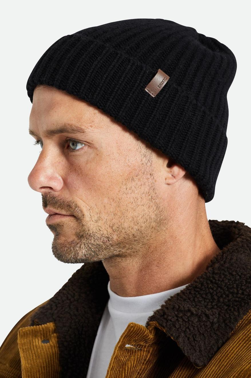 Czapki Beanie Damskie Brixton Heist Reserve Cashmere Czarne | IFGEN-7356