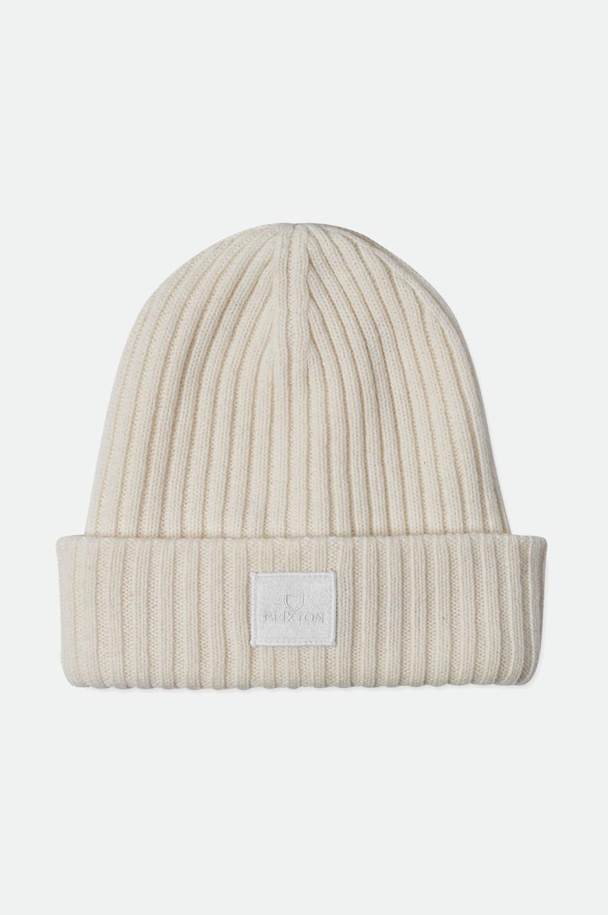 Czapki Beanie Męskie Brixton Alpha Square Merino Wełna Białe | DOMTE-8136