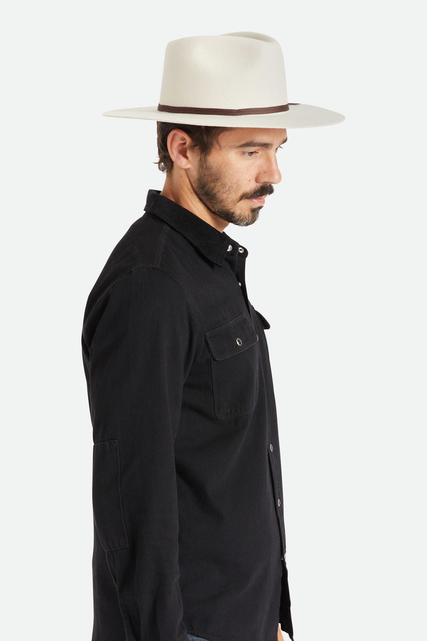 Czapki Damskie Brixton Cohen Cowboy Białe | AEZHB-5489