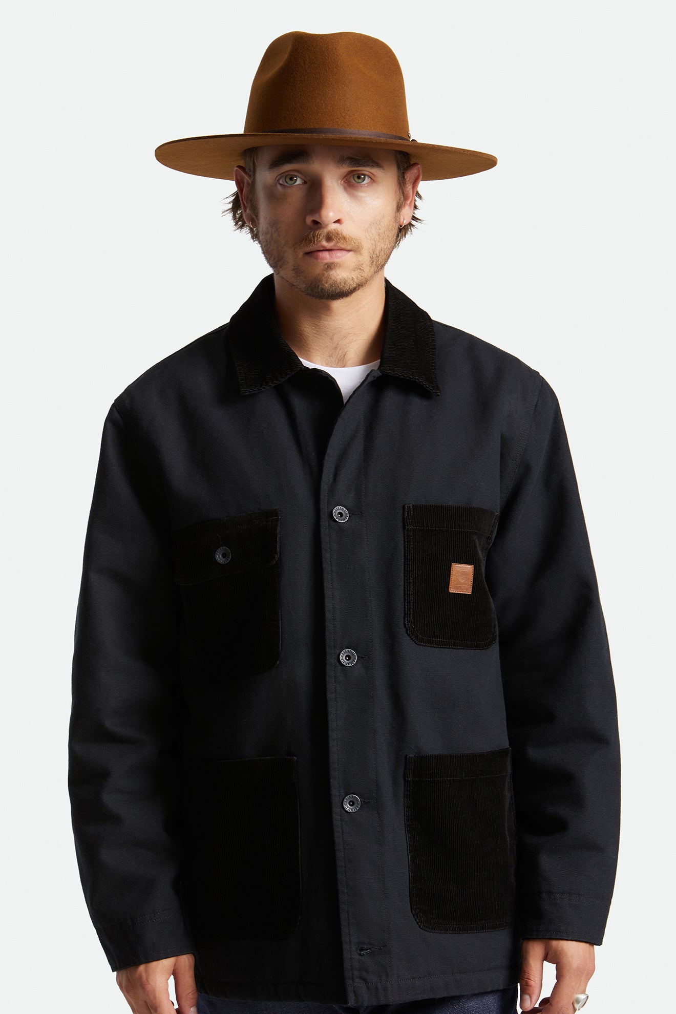 Czapki Damskie Brixton Cohen Cowboy Hat Kawa | MWYGJ-8296