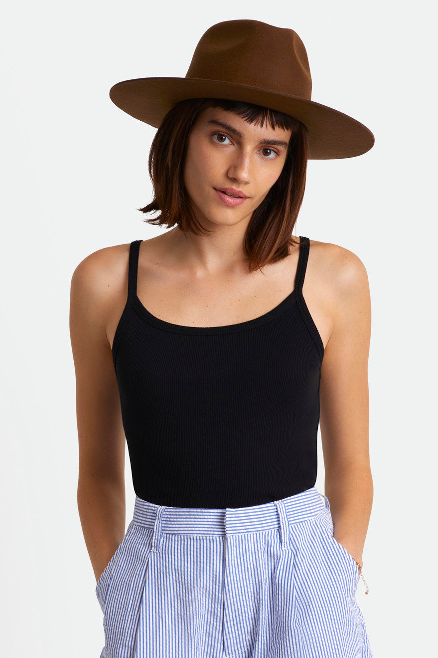 Czapki Damskie Brixton Cohen Cowboy Hat Kawa | MWYGJ-8296