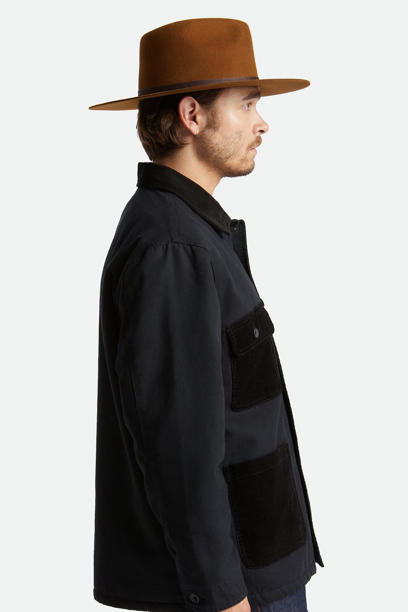 Czapki Damskie Brixton Cohen Cowboy Hat Kawa | MWYGJ-8296