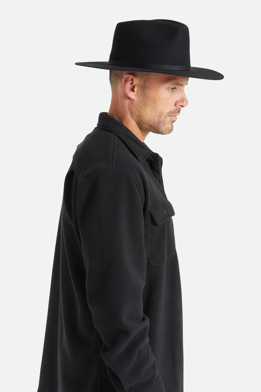 Czapki Damskie Brixton Cohen Cowboy Hat Czarne | SLUOE-0817