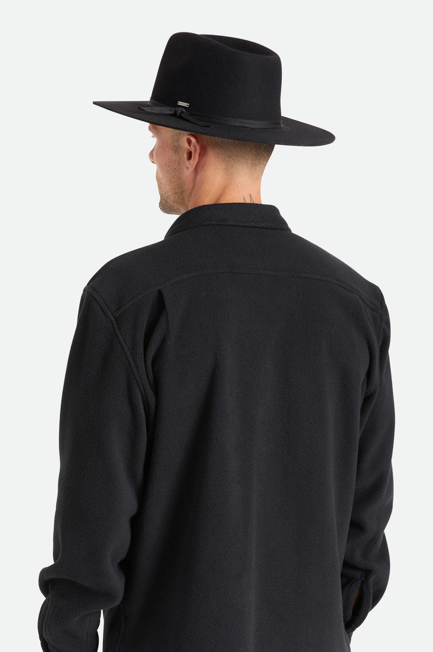 Czapki Damskie Brixton Cohen Cowboy Hat Czarne | SLUOE-0817