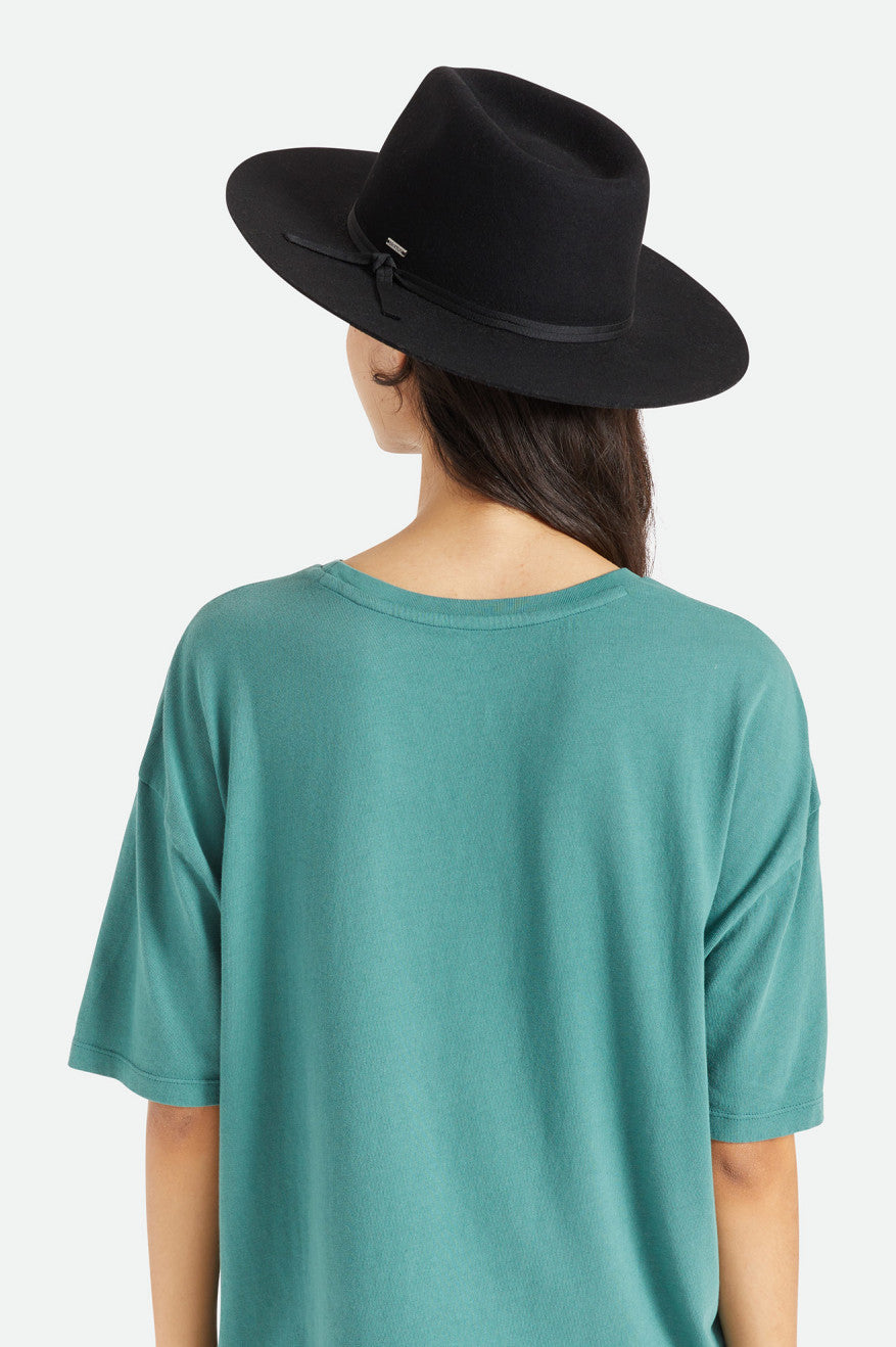 Czapki Damskie Brixton Cohen Cowboy Hat Czarne | SLUOE-0817