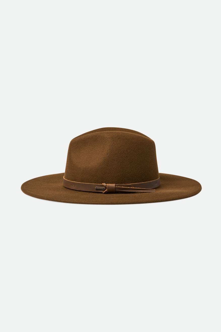 Czapki Damskie Brixton Field Proper Hat Kawa | QRBCT-5032