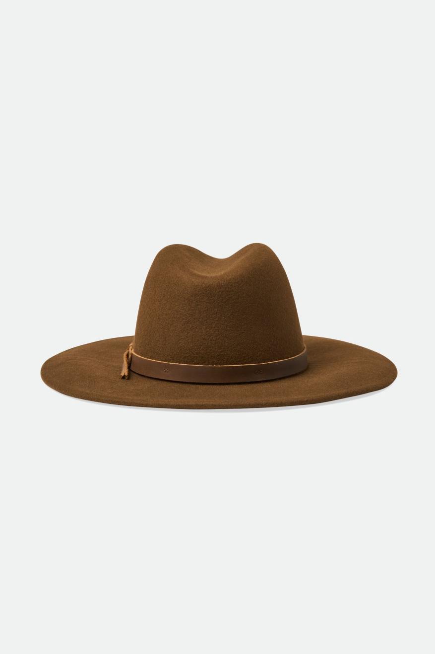 Czapki Damskie Brixton Field Proper Hat Kawa | QRBCT-5032