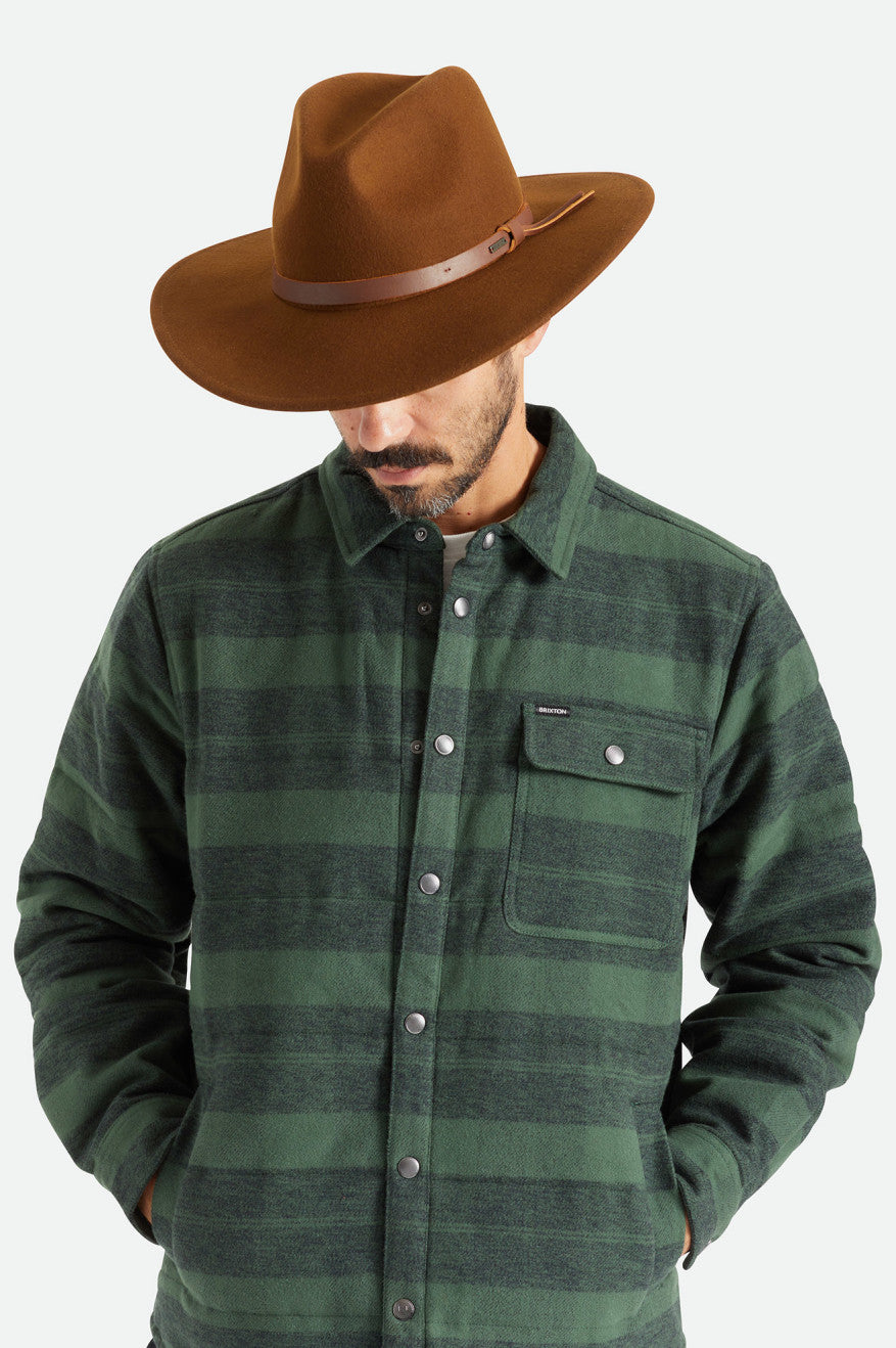 Czapki Damskie Brixton Field Proper Hat Kawa | QRBCT-5032