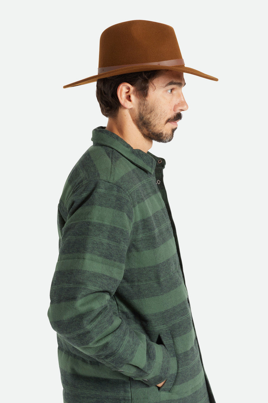 Czapki Damskie Brixton Field Proper Hat Kawa | QRBCT-5032