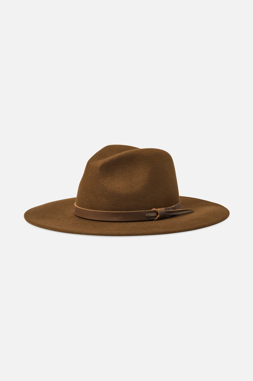 Czapki Damskie Brixton Field Proper Hat Kawa | QRBCT-5032