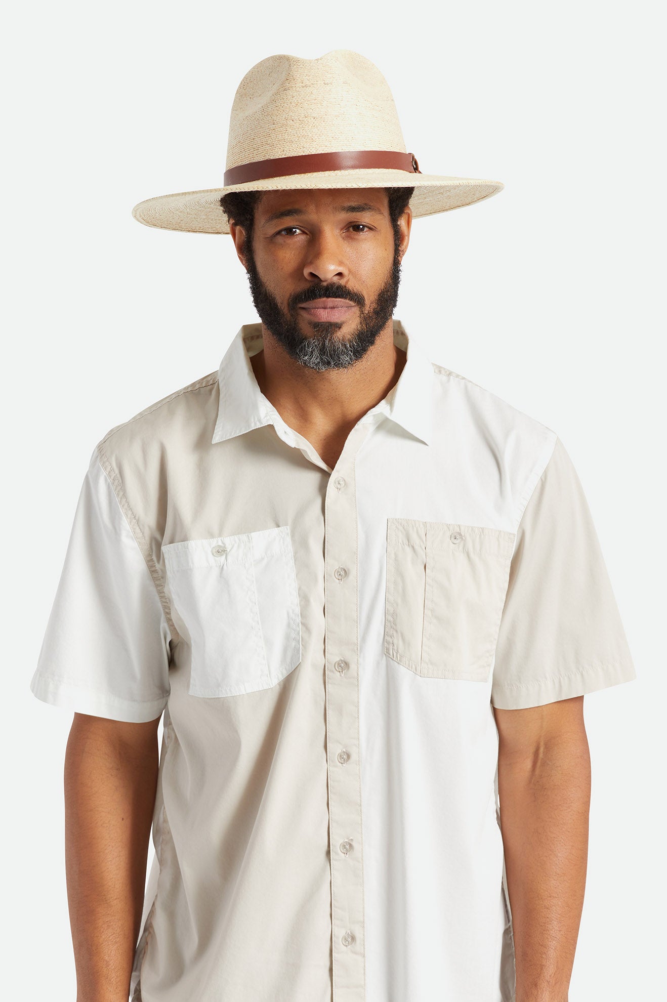 Czapki Damskie Brixton Field Proper Straw Hat Beżowe | USTAE-0364