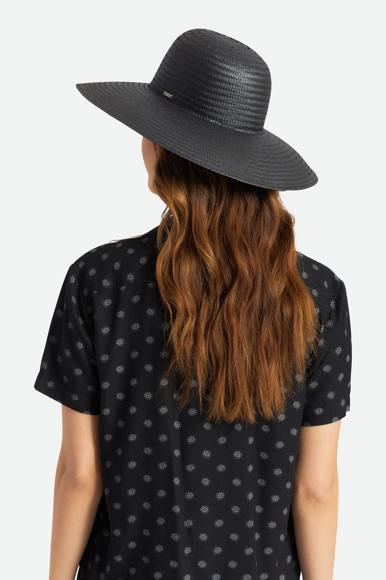 Czapki Damskie Brixton Janae Sun Hat Czarne | VJDQO-7318