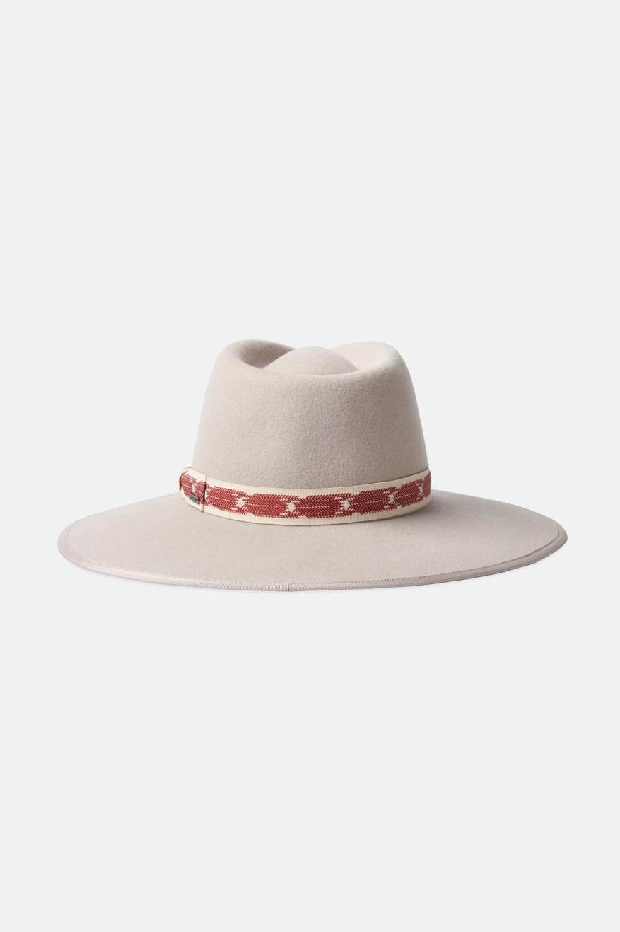 Czapki Damskie Brixton Jo Rancher Hat Beżowe | BADQP-5847