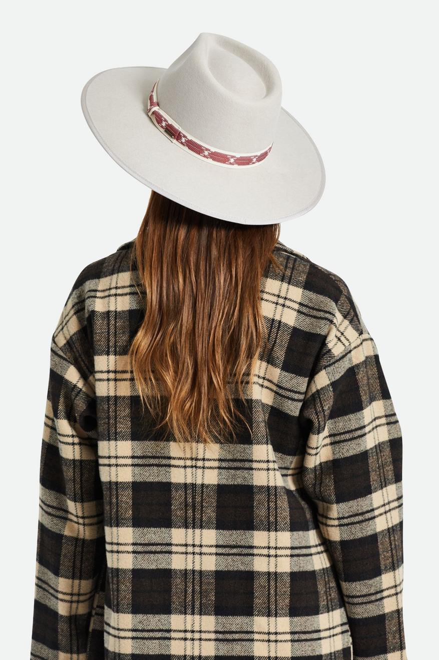 Czapki Damskie Brixton Jo Rancher Hat Beżowe | BADQP-5847