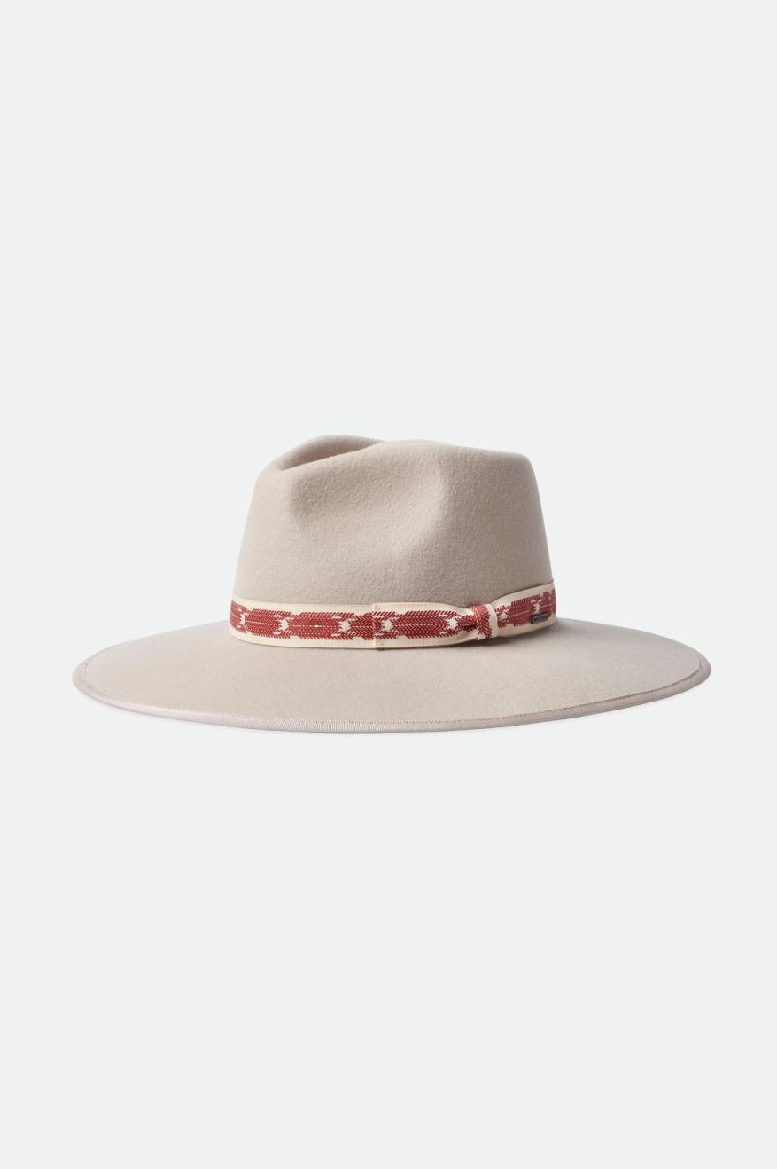 Czapki Damskie Brixton Jo Rancher Hat Beżowe | BADQP-5847