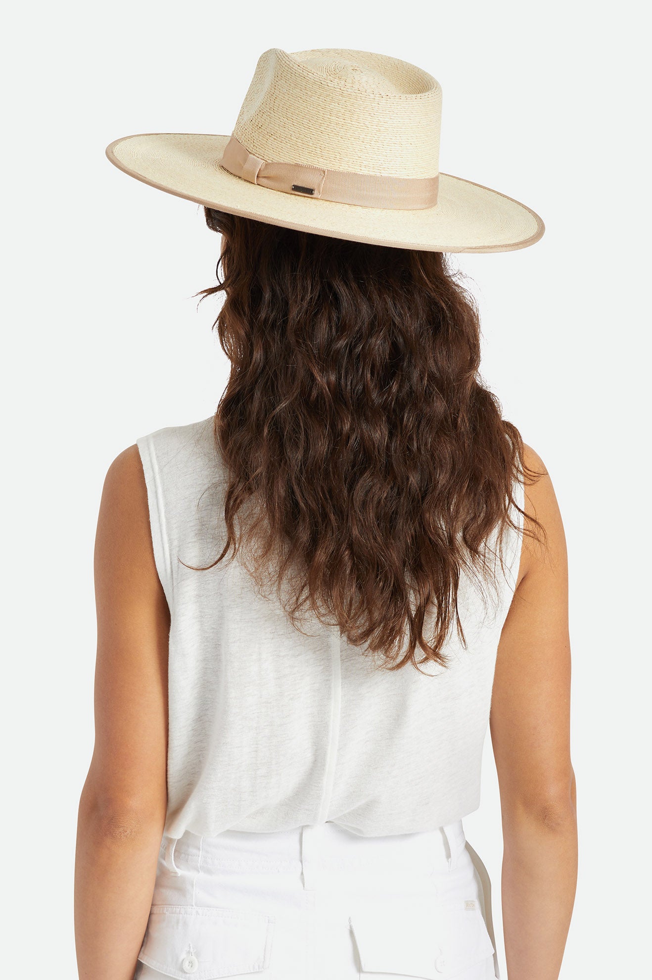 Czapki Damskie Brixton Jo Straw Rancher Hat Beżowe | ASCWN-4521