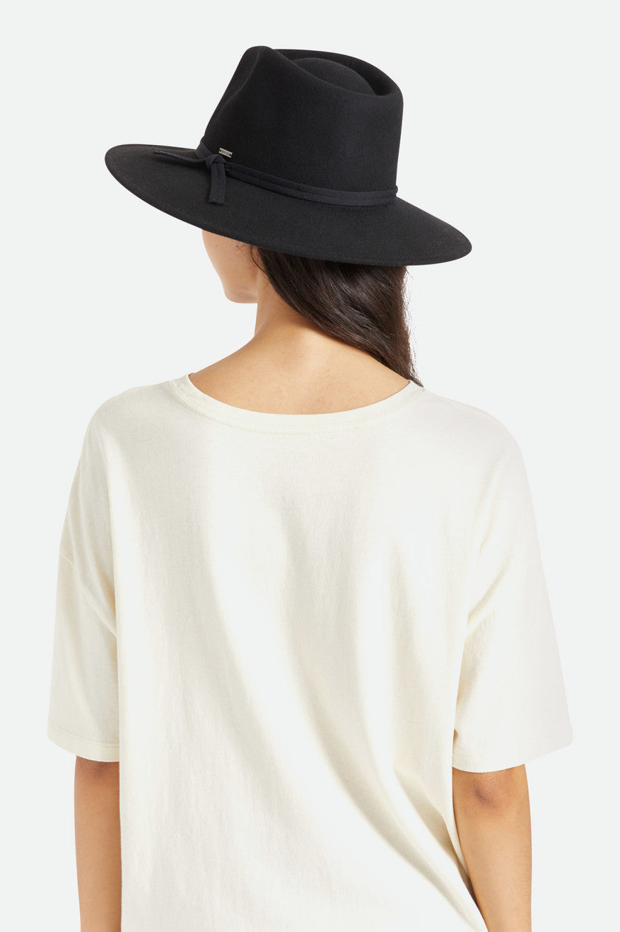 Czapki Damskie Brixton Joanna Felt Packable Hat Czarne | KRXFA-9742