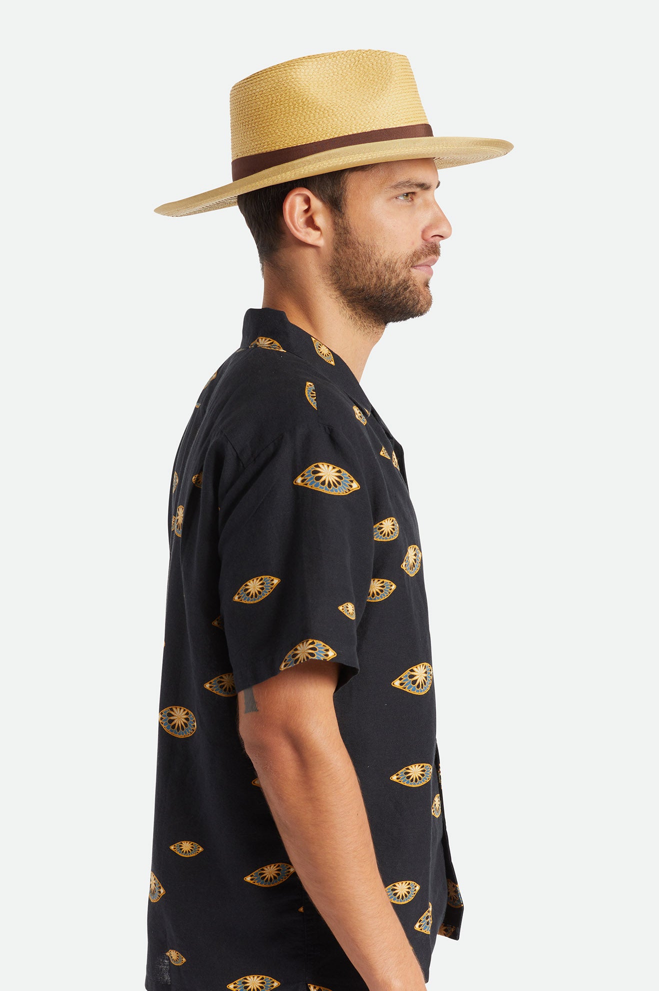 Czapki Damskie Brixton Reno Straw Hat Brązowe | TQOJP-2860