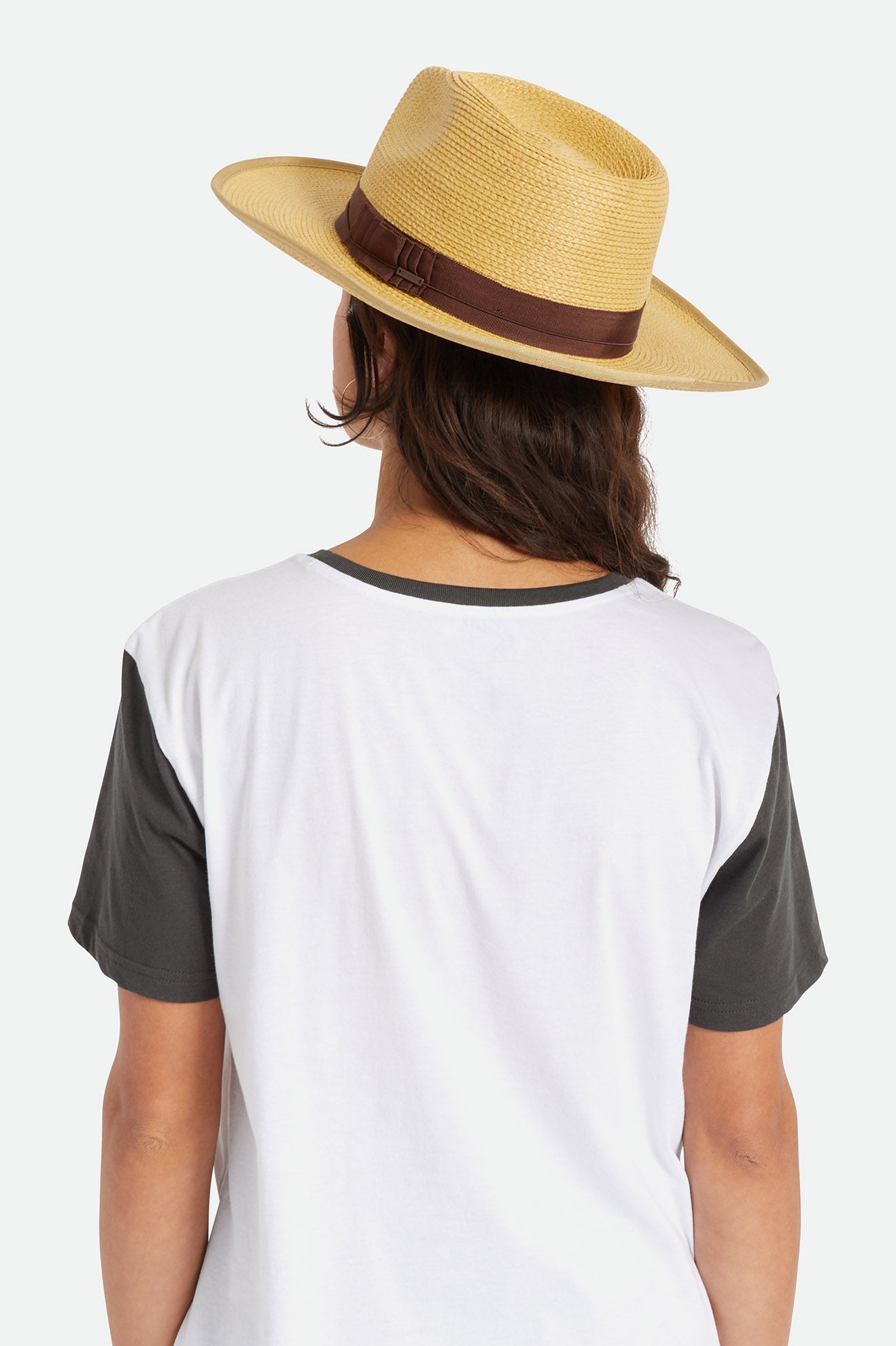 Czapki Damskie Brixton Reno Straw Hat Brązowe | TQOJP-2860