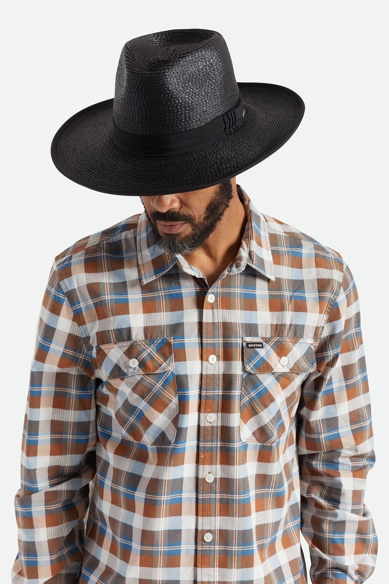 Czapki Damskie Brixton Reno Straw Hat Czarne | ZFUYB-5643