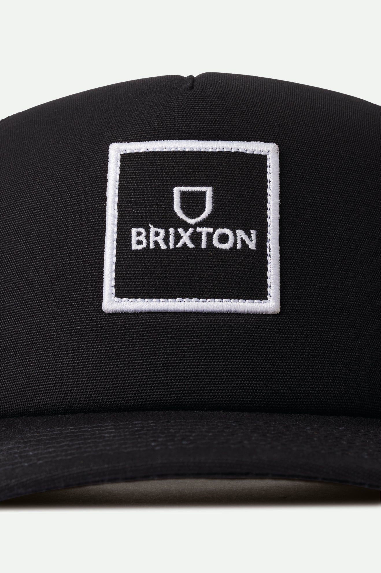 Czapki Męskie Brixton Alpha Block NetPlus MP Trucker Hat Czarne | JWVLS-3147