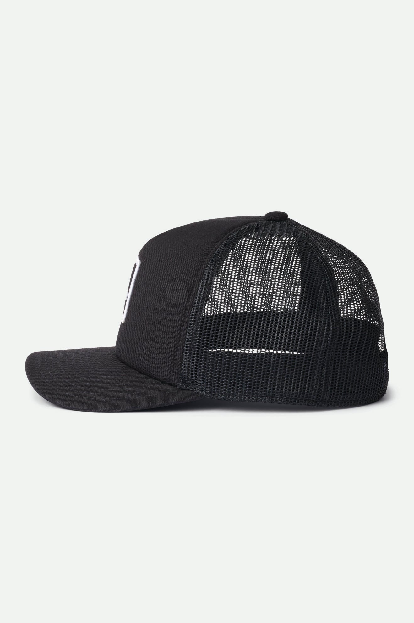 Czapki Męskie Brixton Alpha Block NetPlus MP Trucker Hat Czarne | JWVLS-3147