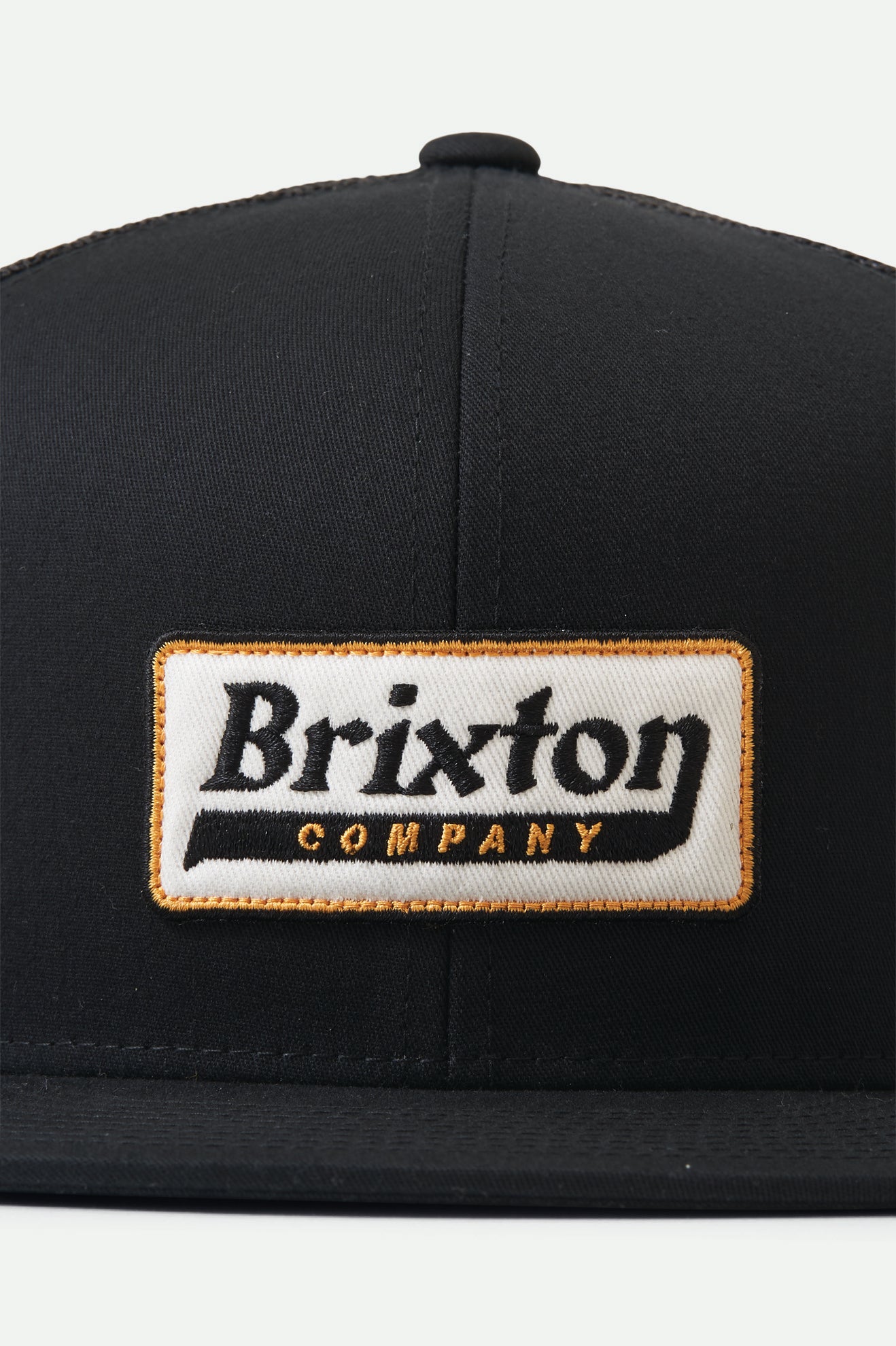 Czapki Męskie Brixton Steadfast HP Mesh Cap Czarne | RUFWO-6352