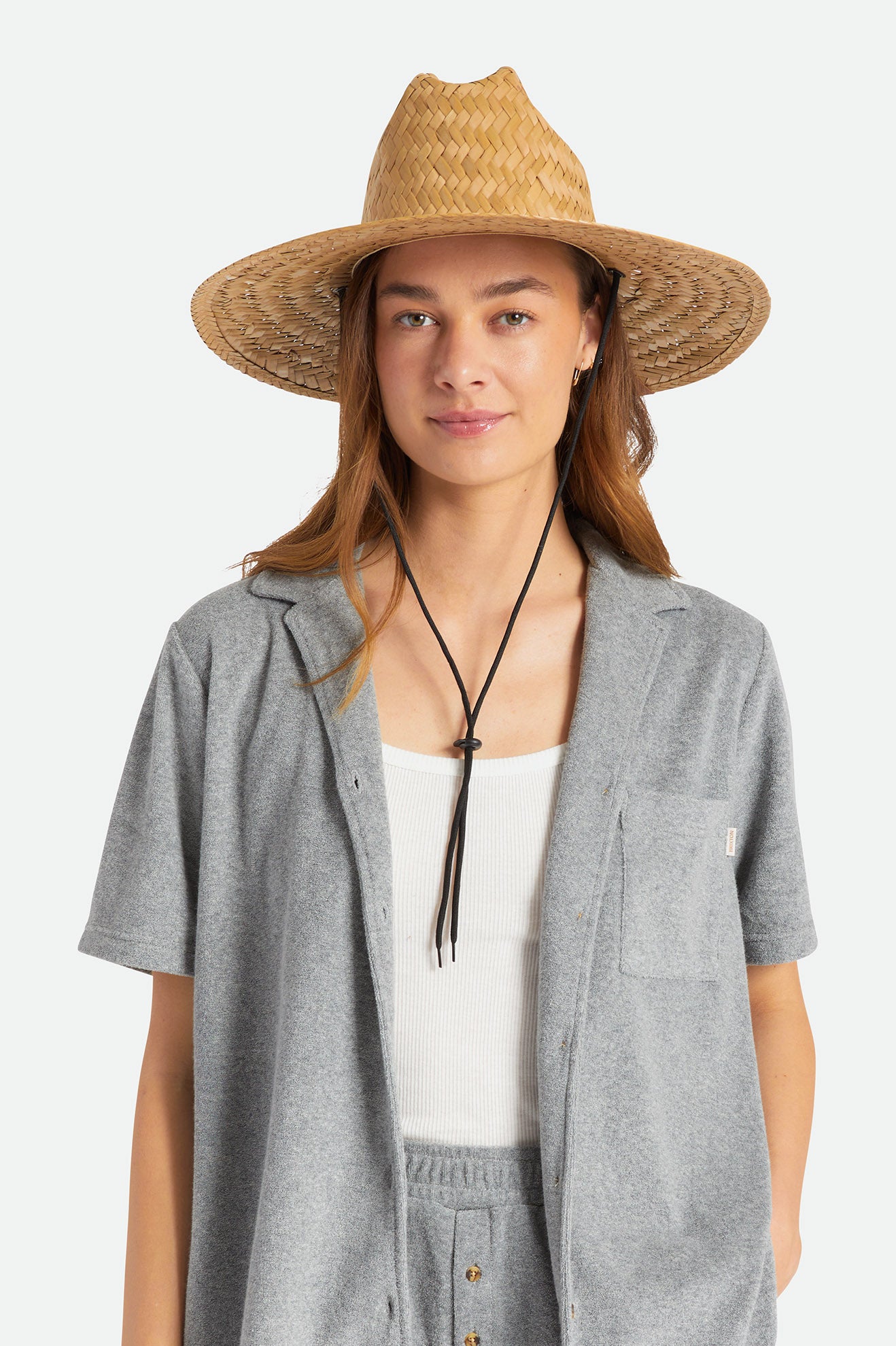 Fedory Damskie Brixton Bells II Sun Hat Brązowe | AWSMU-9475