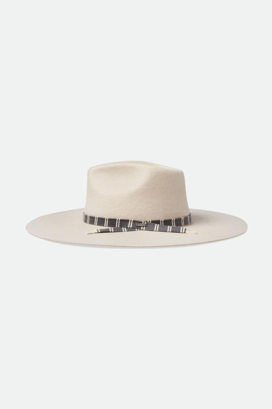 Fedory Damskie Brixton Leigh Felt Fedora Białe | ISNOE-9526