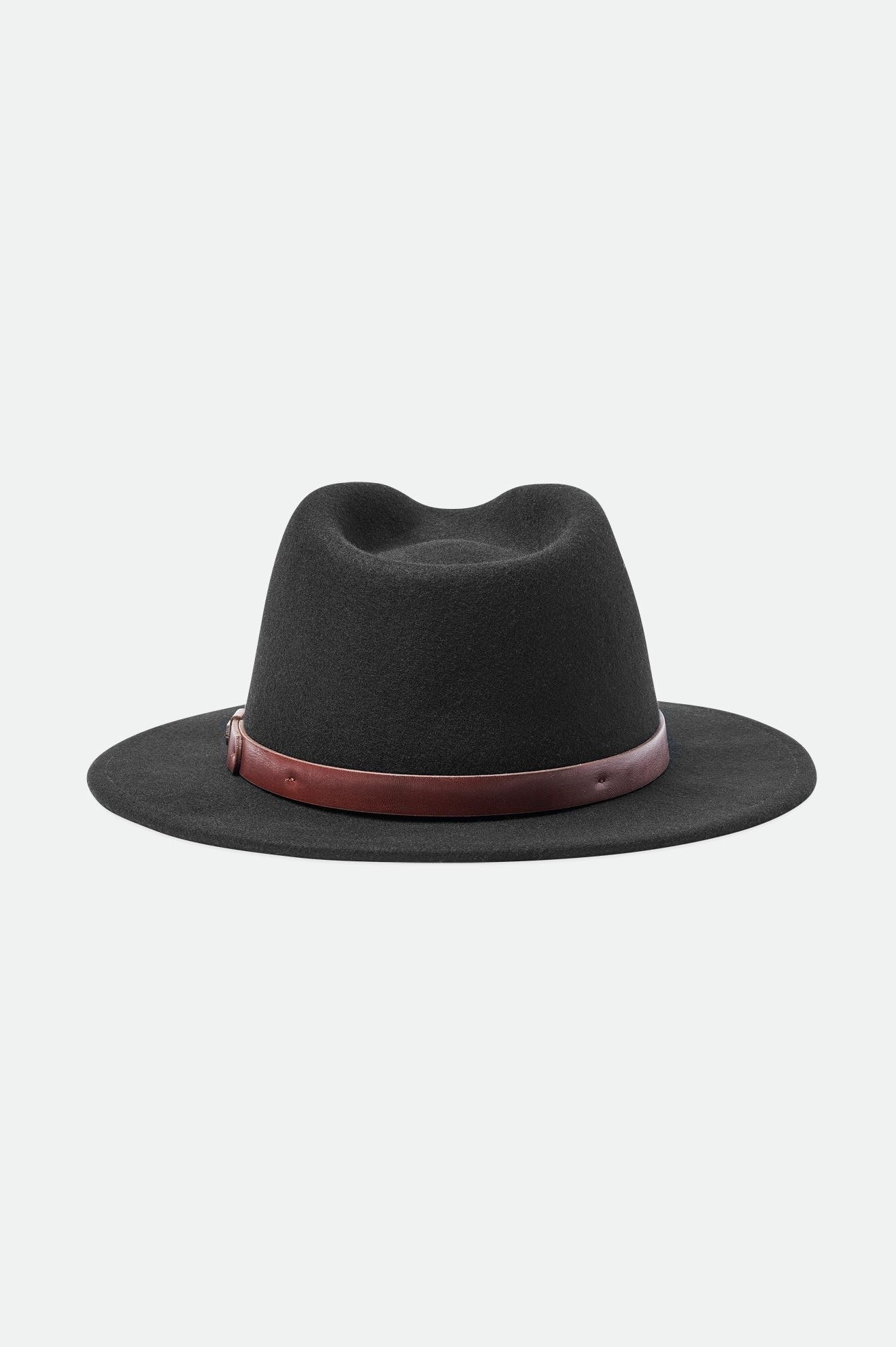 Fedory Damskie Brixton Messer Fedora Czarne | BHTDW-3647