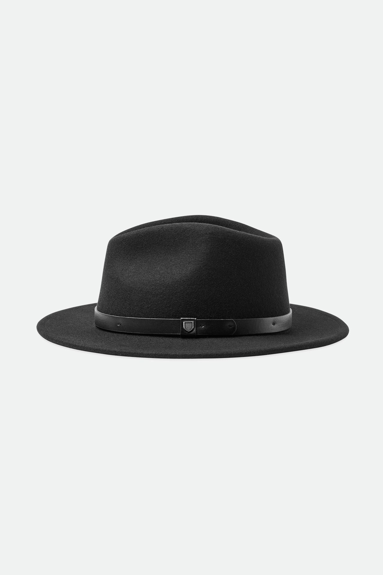 Fedory Damskie Brixton Messer Fedora Czarne | OQWLI-1587