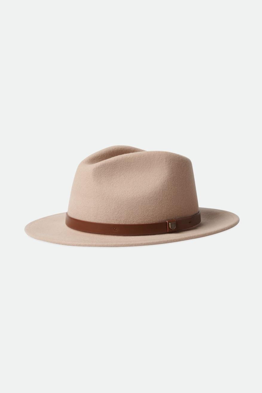 Fedory Damskie Brixton Messer Fedora Głęboka Zielone | KMXNT-8207