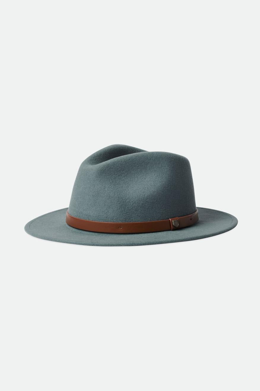 Fedory Damskie Brixton Messer Fedora Niebieskie | PYIWV-4231