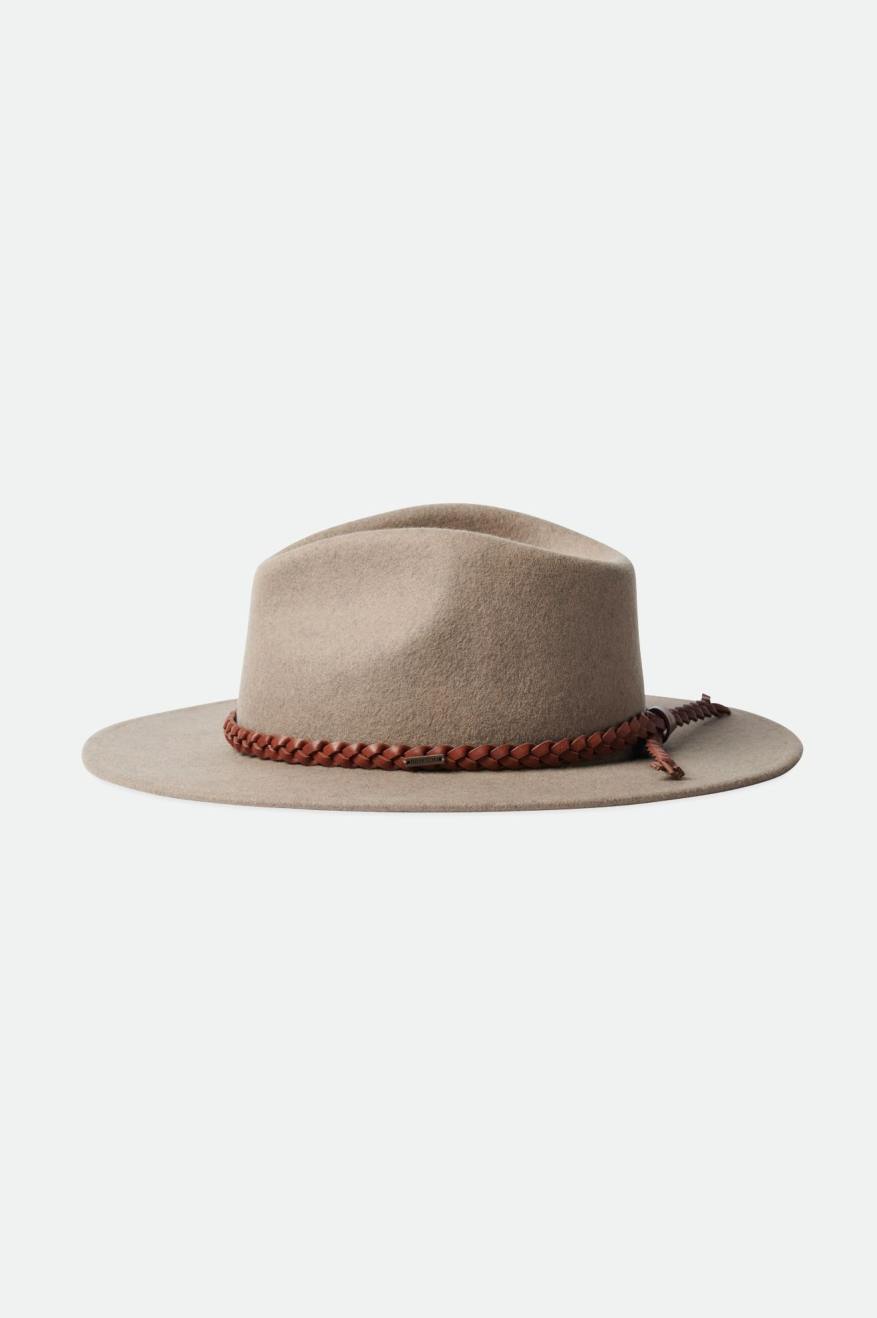 Fedory Damskie Brixton Messer Western Fedora Beżowe | GOJEA-0653