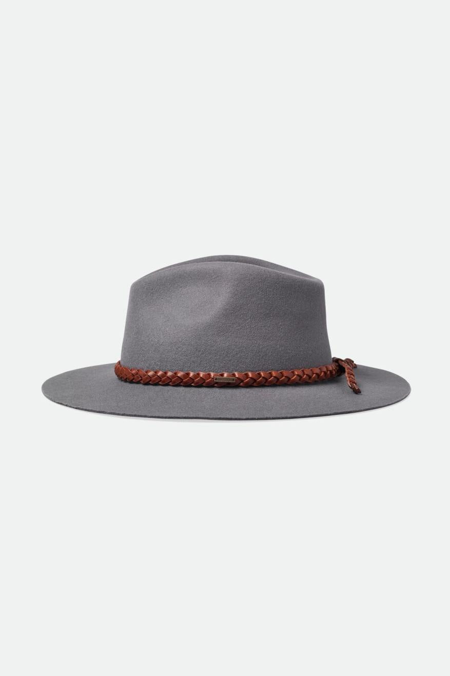 Fedory Damskie Brixton Messer Western Fedora Szare | UXCSZ-9746