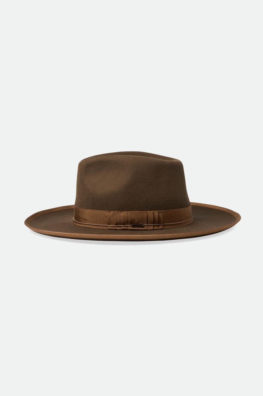 Fedory Damskie Brixton Reno Fedora Brązowe | NUYQI-8536