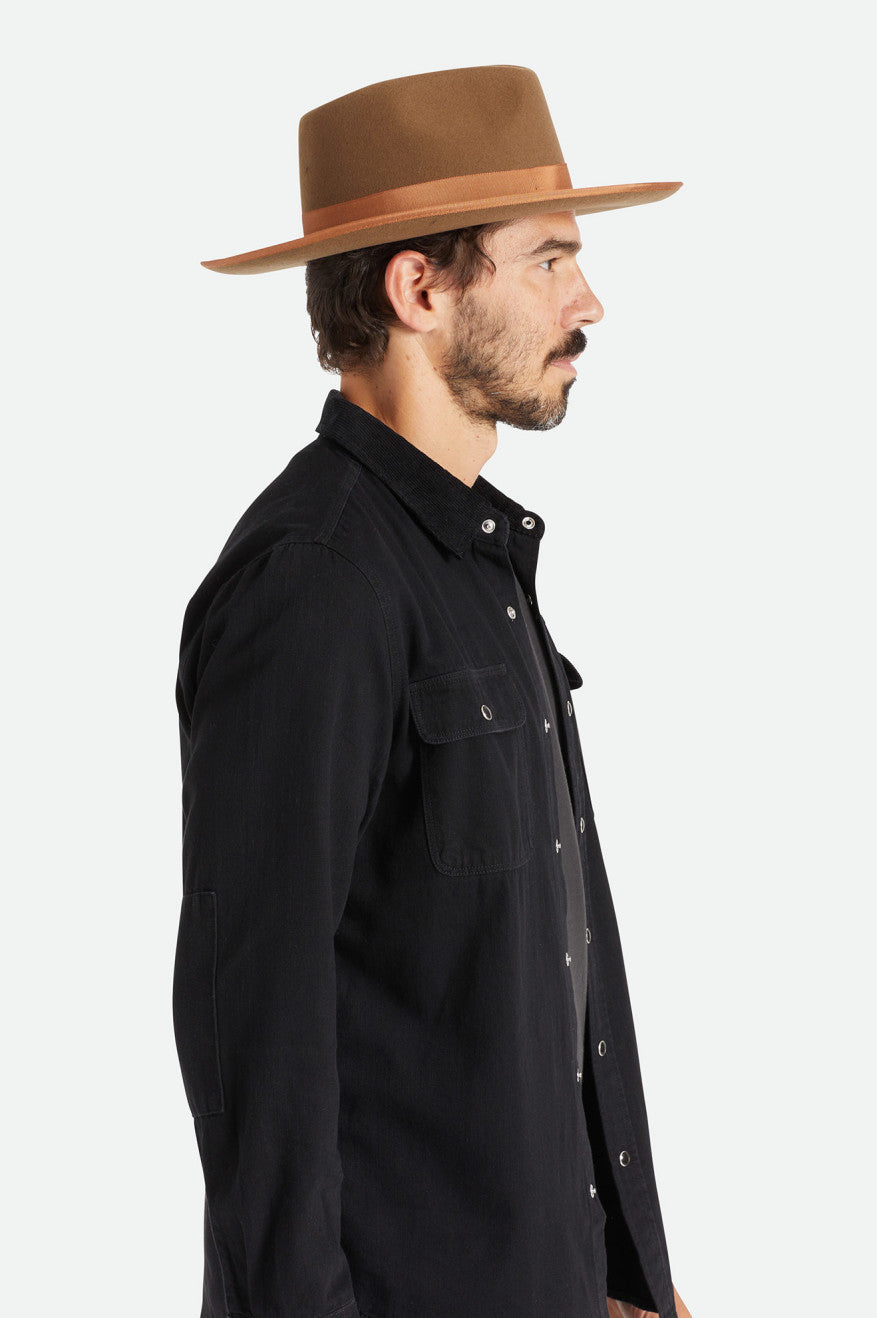 Fedory Damskie Brixton Reno Fedora Brązowe | NUYQI-8536