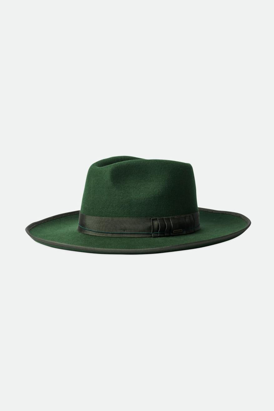 Fedory Damskie Brixton Reno Fedora Zielone | JCBYV-7908