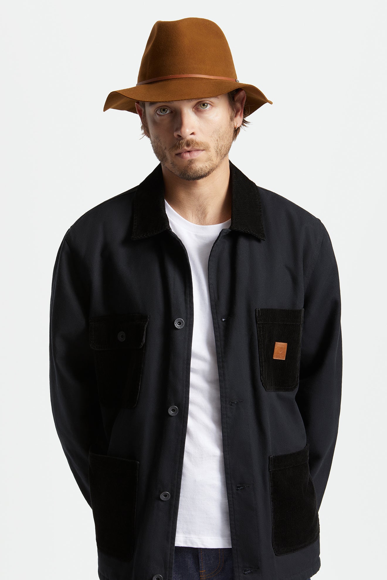 Fedory Damskie Brixton Wesley Packable Fedora Kawa | LOFVX-8362