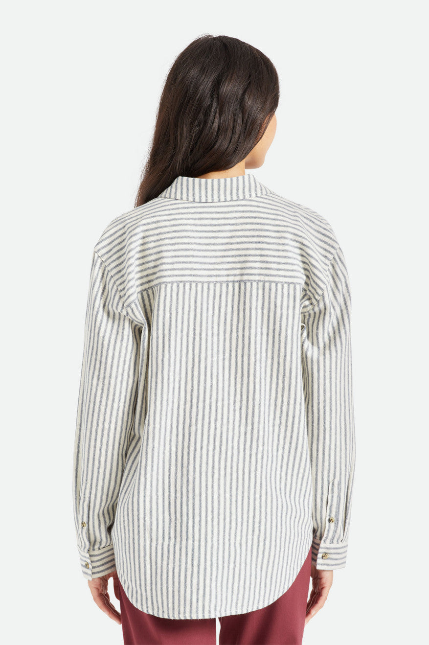 Najfatalniejszy Damskie Brixton Bowery Boyfriend L/S Stripes | UZQNM-2815